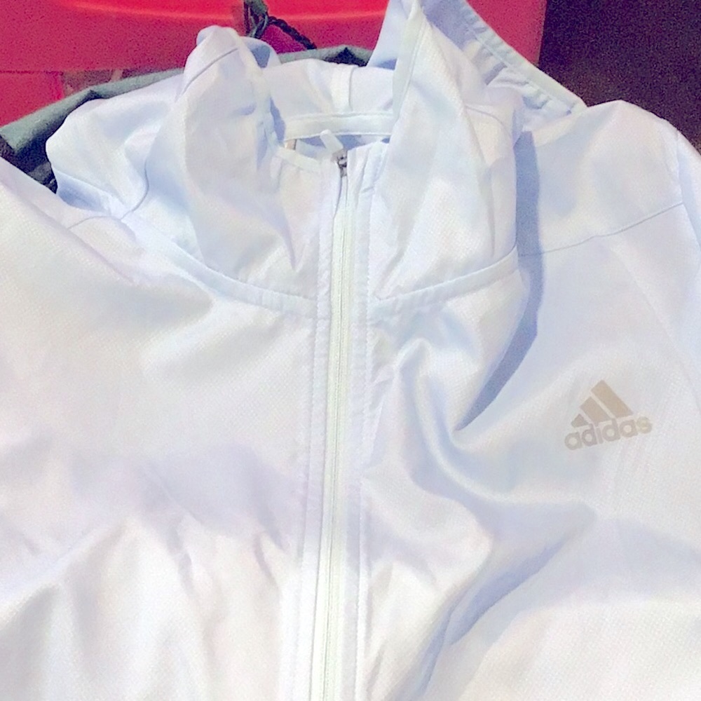 Adidas Own the Run 🏃♀️ size XL hooded jacket - Picture 1 of 2